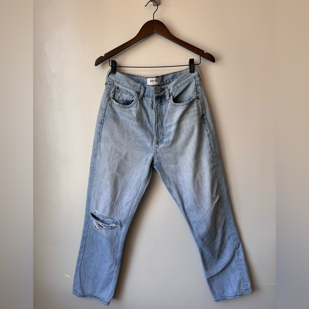 Agolde Riley, High Rise, Button-fly Relaxed Jeans Classic Style​